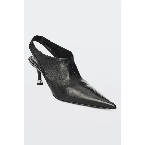 Alexander Wang Fei 65mm Stretch Slingback in Black | Heels | Luxury Shoes 