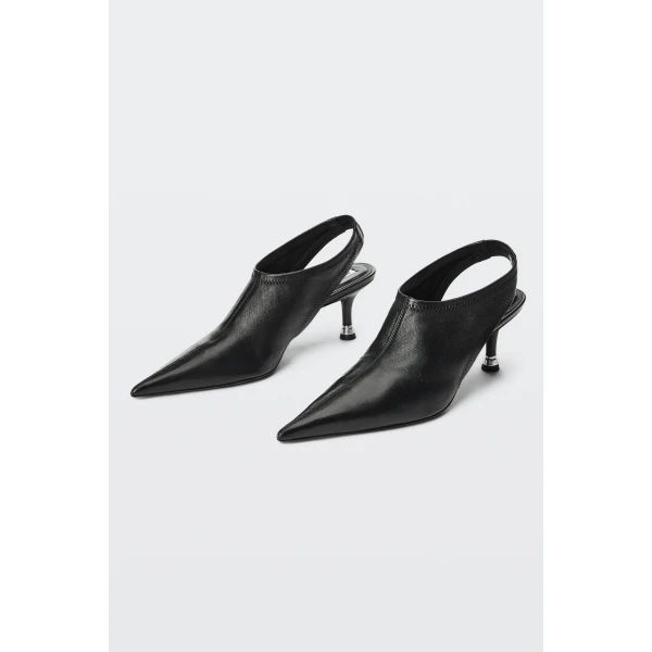 Alexander Wang Fei 65mm Stretch Slingback in Black | Heels | Luxury Shoes 