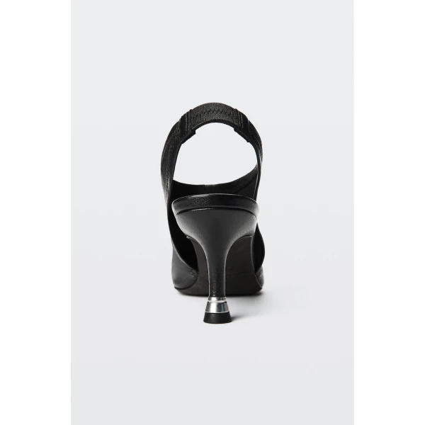 Alexander Wang Fei 65mm Stretch Slingback in Black | Heels | Luxury Shoes 