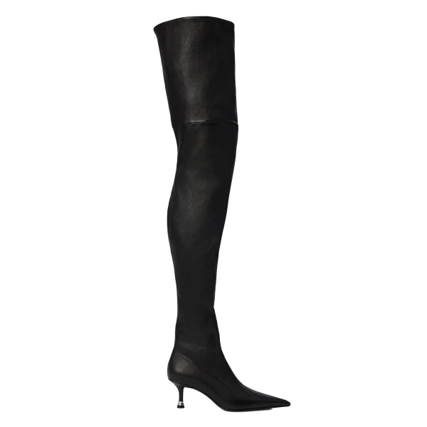 Alexander Wang Fei 65mm Stretch Thigh High Boot in Black | Luxury Shoes 