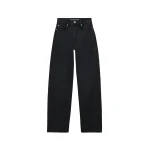 Alexander Wang Float Mid-Rise Relaxed Jean in Faded Black | Luxury Shoes 