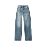 Alexander Wang Float Mid-Rise Relaxed Shadow Pocket Jean in Authentic Light Indigo | Luxury Shoes 