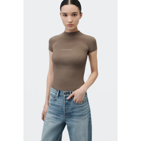 Alexander Wang Float Mid-Rise Relaxed Shadow Pocket Jean in Authentic Light Indigo | Denim | Luxury Shoes 