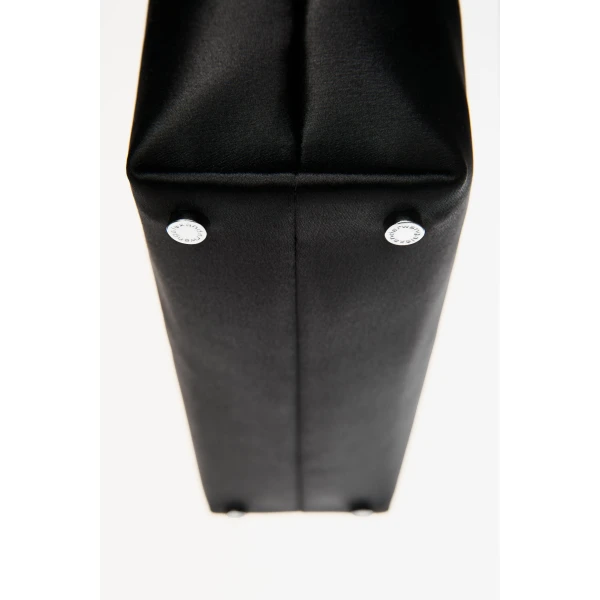 Alexander Wang Heiress Pouch in Satin in Black | Clutch Bags | Luxury Shoes 