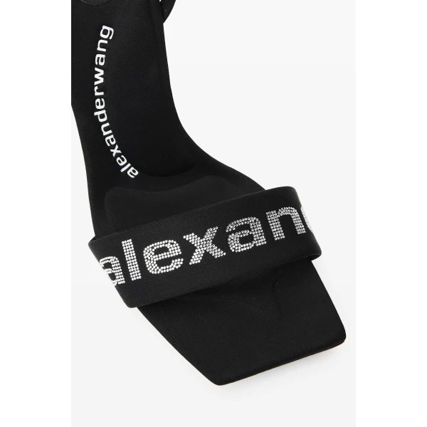 Alexander Wang Julie 105mm Billboard Sandal in Black | Sandals | Luxury Shoes 