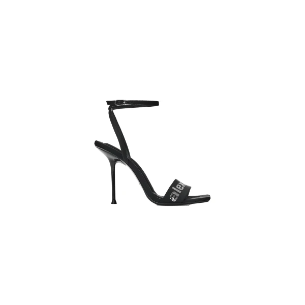 Alexander Wang Julie 105mm Billboard Sandal in Black | Luxury Shoes 