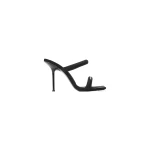 Alexander Wang Julie 105mm Nylon Tubular Sandal in Black | Luxury Shoes 