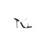 Alexander Wang Julie 105mm Nylon Tubular Sandal in White | Luxury Shoes 