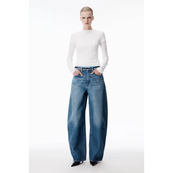Alexander Wang Layered Long-Sleeve Top in White | Tops | Luxury Shoes 