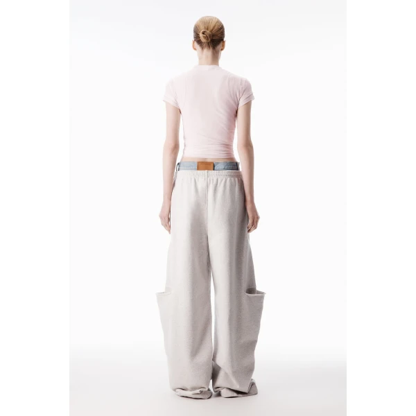 Alexander Wang Layered Short-Sleeve Top in Ballerina Pink | Shorts | Luxury Shoes 