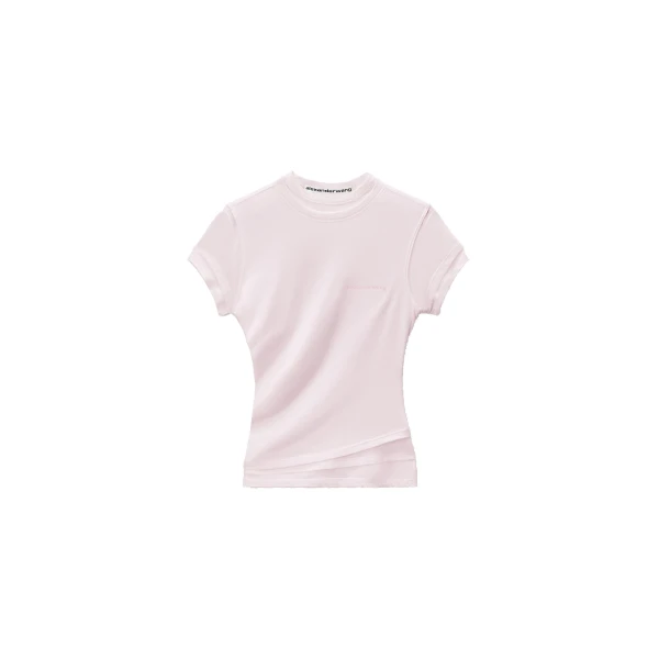 Alexander Wang Layered Short-Sleeve Top in Ballerina Pink | Luxury Shoes 