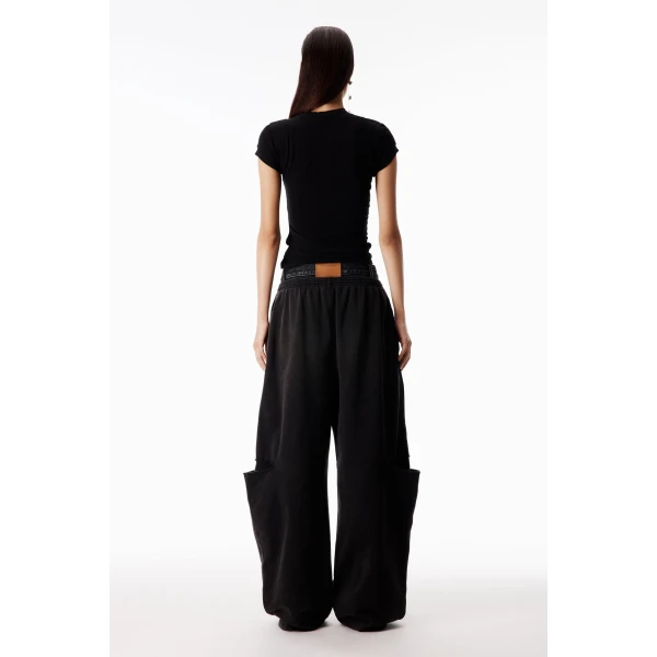 Alexander Wang Layered Short-Sleeve Top in Black | Shorts | Luxury Shoes 