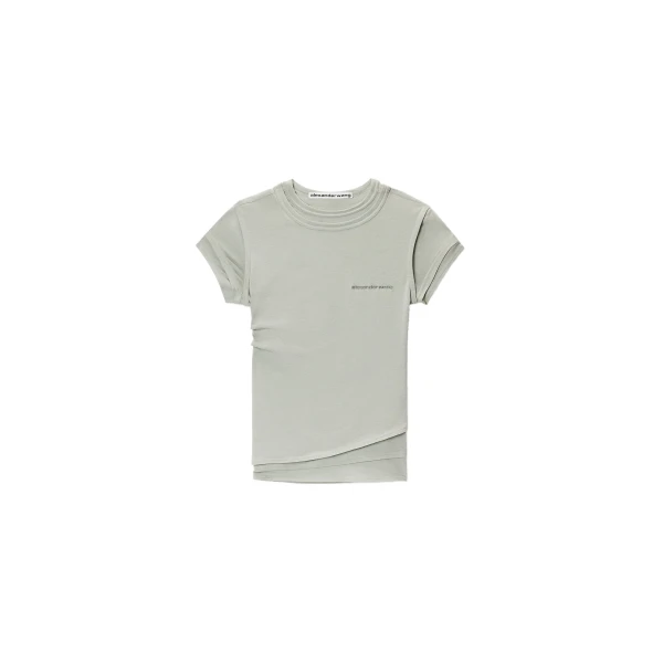 Alexander Wang Layered Short-Sleeve Top in Blaze Green | Luxury Shoes 