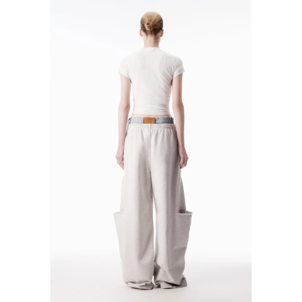 Alexander Wang Layered Short-Sleeve Top in White | Shorts | Luxury Shoes 