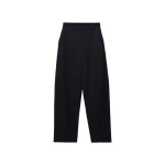 Alexander Wang Logo Elastic Mid-Rise Articulated Pant in Dark Navy | Luxury Shoes 