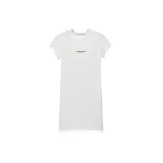 Alexander Wang Logo Fitted Mini Dress in White | Luxury Shoes 
