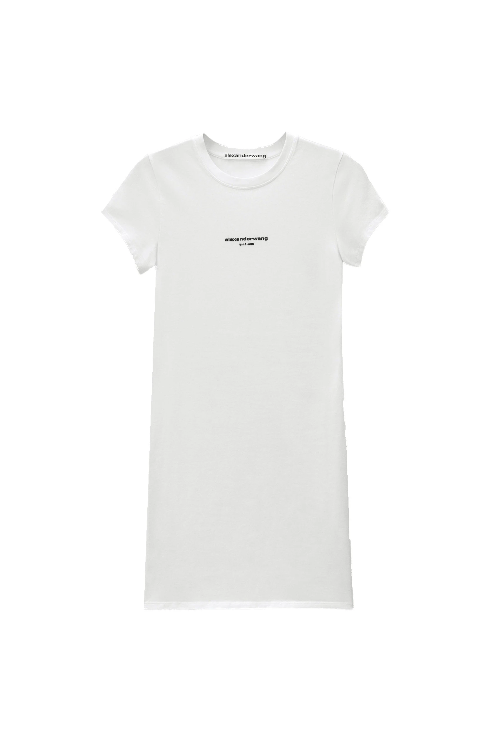 Alexander Wang Logo Fitted Mini Dress in White Alexander Wang Logo Fitted Mini Dress in White | Luxury Shoes