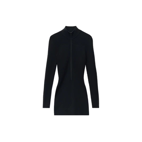Alexander Wang Logo Track Stripe Dress in Black | Luxury Shoes 