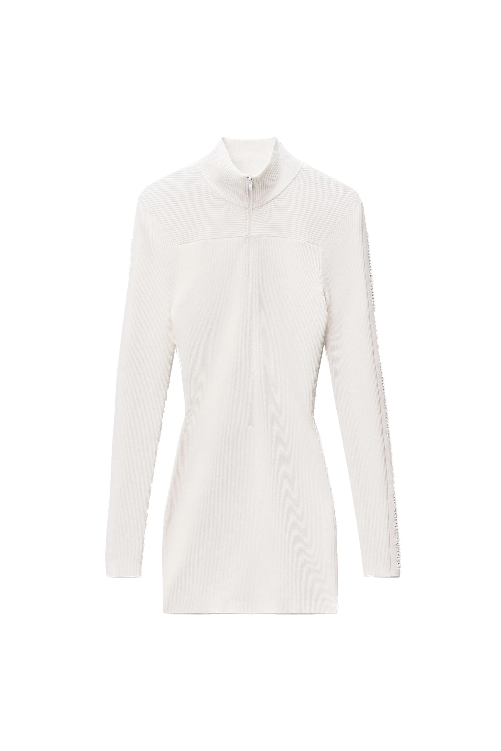 Alexander Wang Logo Track Stripe Dress in Optic White Alexander Wang Logo Track Stripe Dress in Optic White | Luxury Shoes