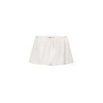 Alexander Wang Mid-Rise Pleated Short in Star White | Luxury Shoes 