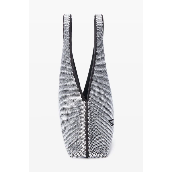 Alexander Wang Pike Crystal Mini Bag in Black and Silver | Mini Bags | Luxury Shoes 