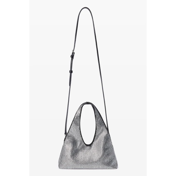 Alexander Wang Pike Crystal Mini Bag in Black and Silver | Mini Bags | Luxury Shoes 