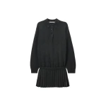 Alexander Wang Polo Dress with Heat Pressed Skirt in Graphite | Luxury Shoes 