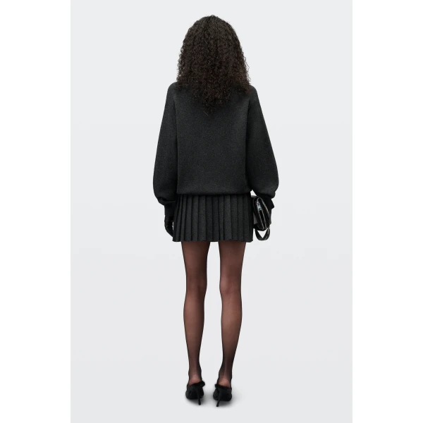 Alexander Wang Polo Dress with Heat Pressed Skirt in Graphite | Dresses | Luxury Shoes 
