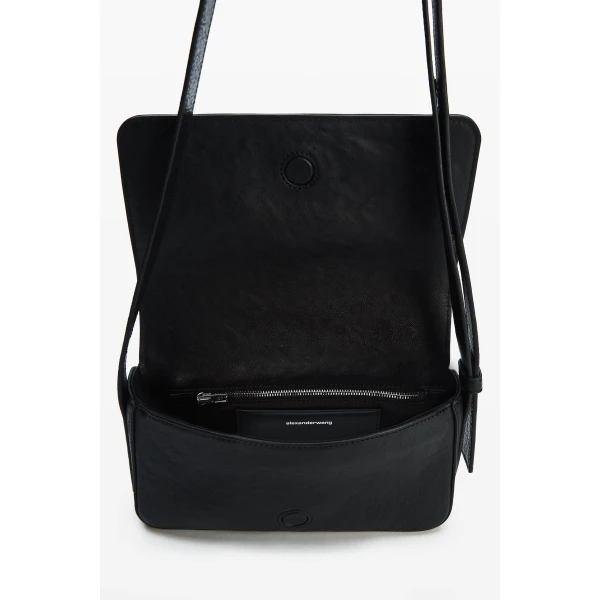 Alexander Wang Punch Flap Crossbody Bag in Black | Shoulder & Crossbody Bags | Luxury Shoes 