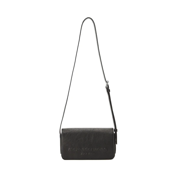 Alexander Wang Punch Flap Crossbody Bag in Black | Luxury Shoes 