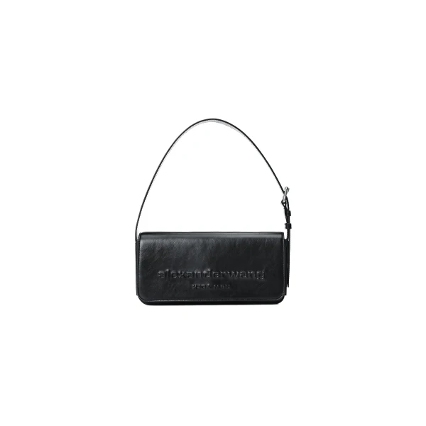 Alexander Wang Punch Flap Shoulder Bag in Black | Luxury Shoes 