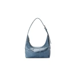 Alexander Wang Punch Glazed Denim Small Shoulder Bag in Blue | Luxury Shoes 