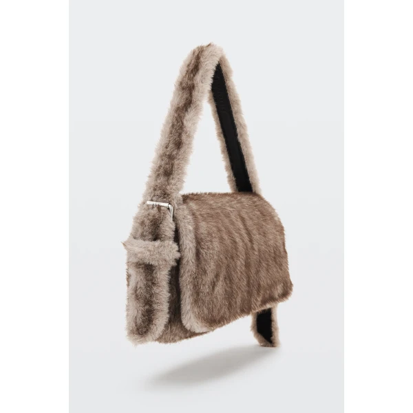 Alexander Wang Ricco Slim Flap Bag in Grey | Shoulder & Crossbody Bags | Luxury Shoes 