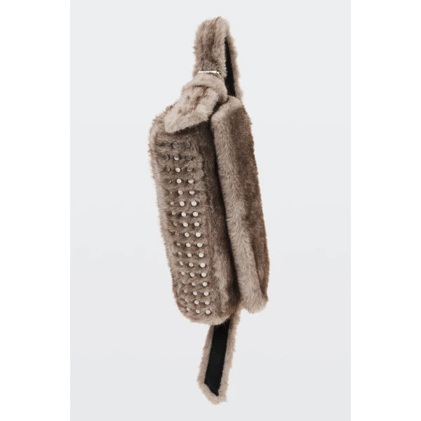 Alexander Wang Ricco Slim Flap Bag in Grey | Shoulder & Crossbody Bags | Luxury Shoes 
