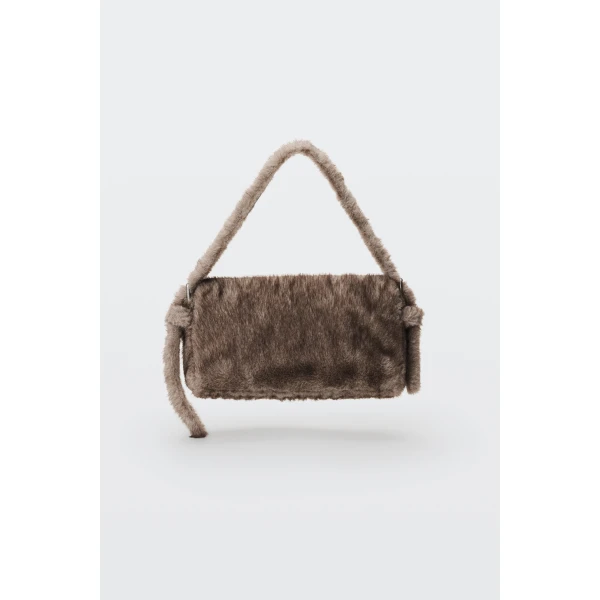 Alexander Wang Ricco Slim Flap Bag in Grey | Shoulder & Crossbody Bags | Luxury Shoes 