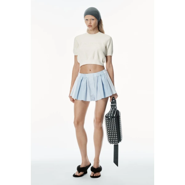 Alexander Wang Ricco Studded Medium Flap Bag in Black | Shoulder & Crossbody Bags | Luxury Shoes 