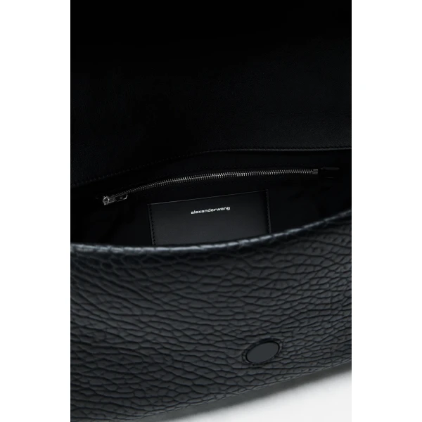 Alexander Wang Ricco Studded Medium Flap Bag in Black | Shoulder & Crossbody Bags | Luxury Shoes 