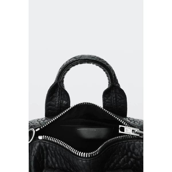 Alexander Wang Rocco Reissue Mini Duffle Bag in Black | Totes & Top-Handle Bags | Luxury Shoes 