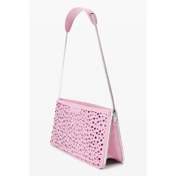 Alexander Wang Siren Crystal Mini Bag in Light Pink | Mini Bags | Luxury Shoes 