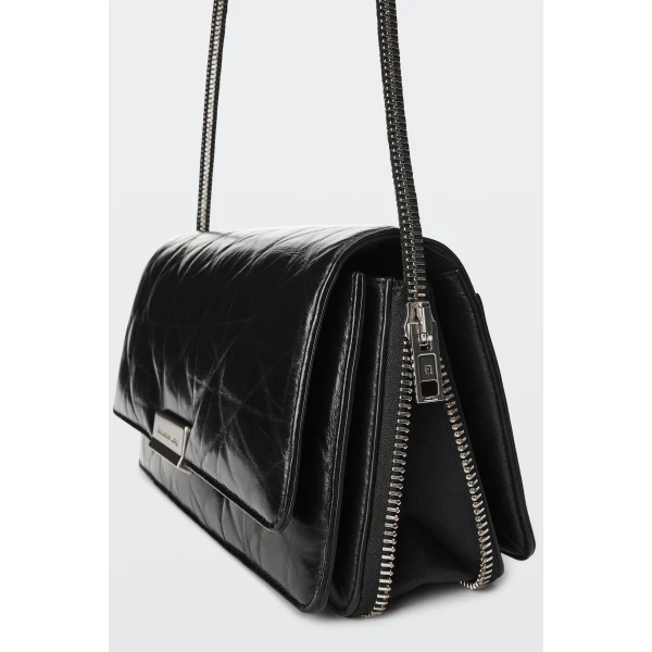 Alexander Wang Siren Medium Flap Bag in Black | Shoulder & Crossbody Bags | Luxury Shoes 