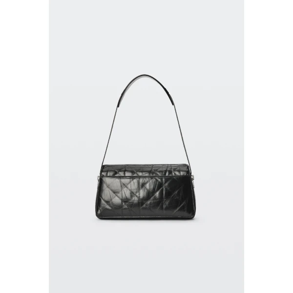 Alexander Wang Siren Medium Flap Bag in Black | Shoulder & Crossbody Bags | Luxury Shoes 