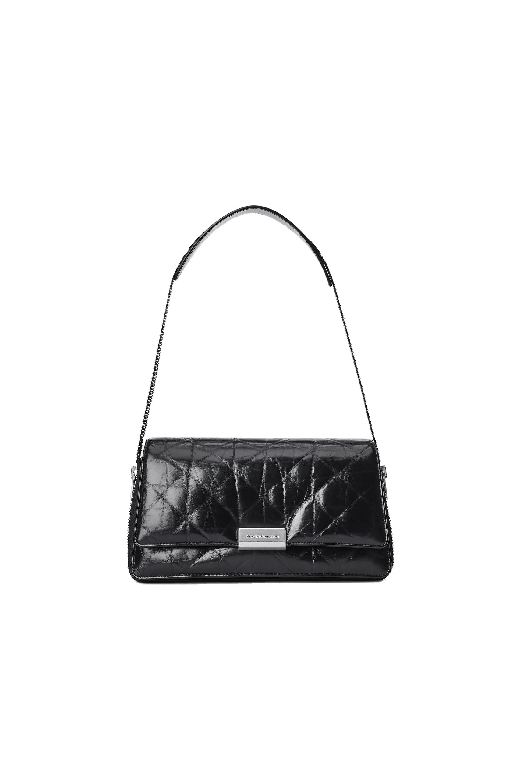 Alexander Wang Siren Medium Flap Bag in Black Alexander Wang Siren Medium Flap Bag in Black | Luxury Shoes