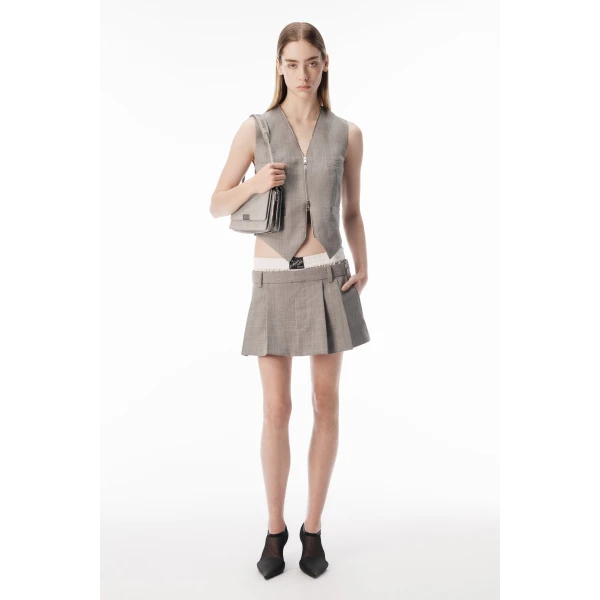 Alexander Wang Siren Shoulder Bag in Heather Grey | Shoulder & Crossbody Bags | Luxury Shoes 
