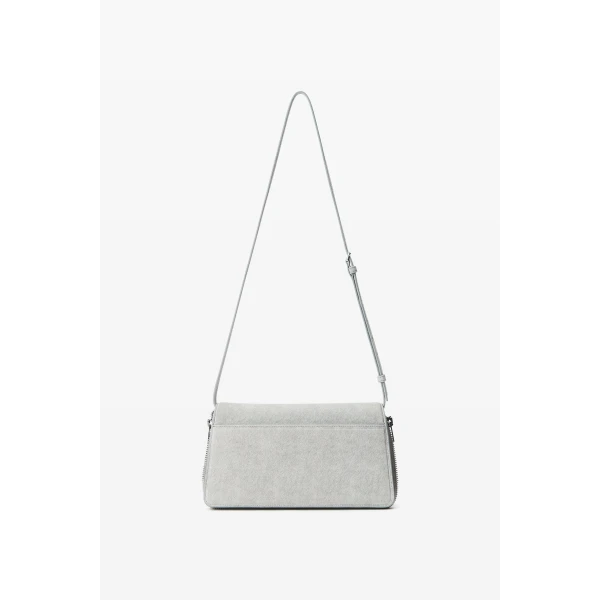 Alexander Wang Siren Shoulder Bag in Heather Grey | Shoulder & Crossbody Bags | Luxury Shoes 