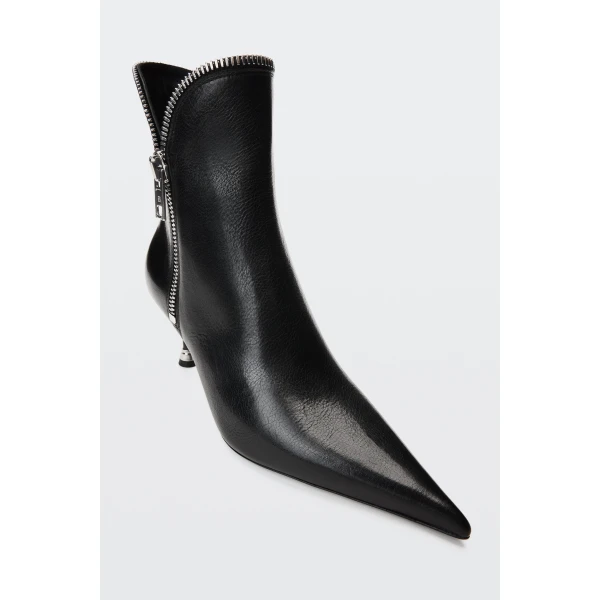 Alexander Wang Slasher 65mm Zip Ankle Boot in Black | Boots | Luxury Shoes 