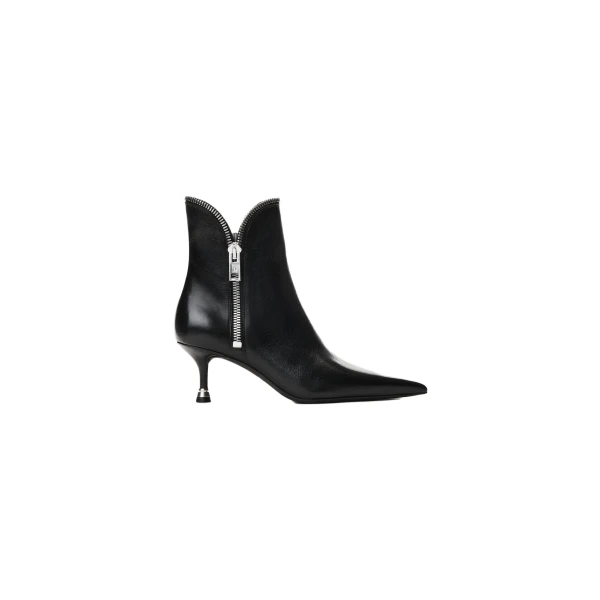 Alexander Wang Slasher 65mm Zip Ankle Boot in Black | Luxury Shoes 