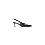 Alexander Wang Slasher 65mm Zip Slingback in Black | Luxury Shoes 