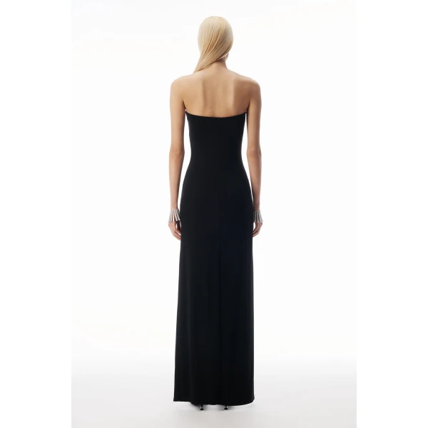 Alexander Wang Strapless High-Low Bodycon Dress in Black | Dresses | Luxury Shoes 