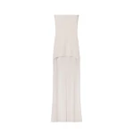 Alexander Wang Strapless High-Low Bodycon Dress in Star White | Luxury Shoes 
