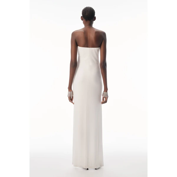 Alexander Wang Strapless High-Low Bodycon Dress in Star White | Dresses | Luxury Shoes 
